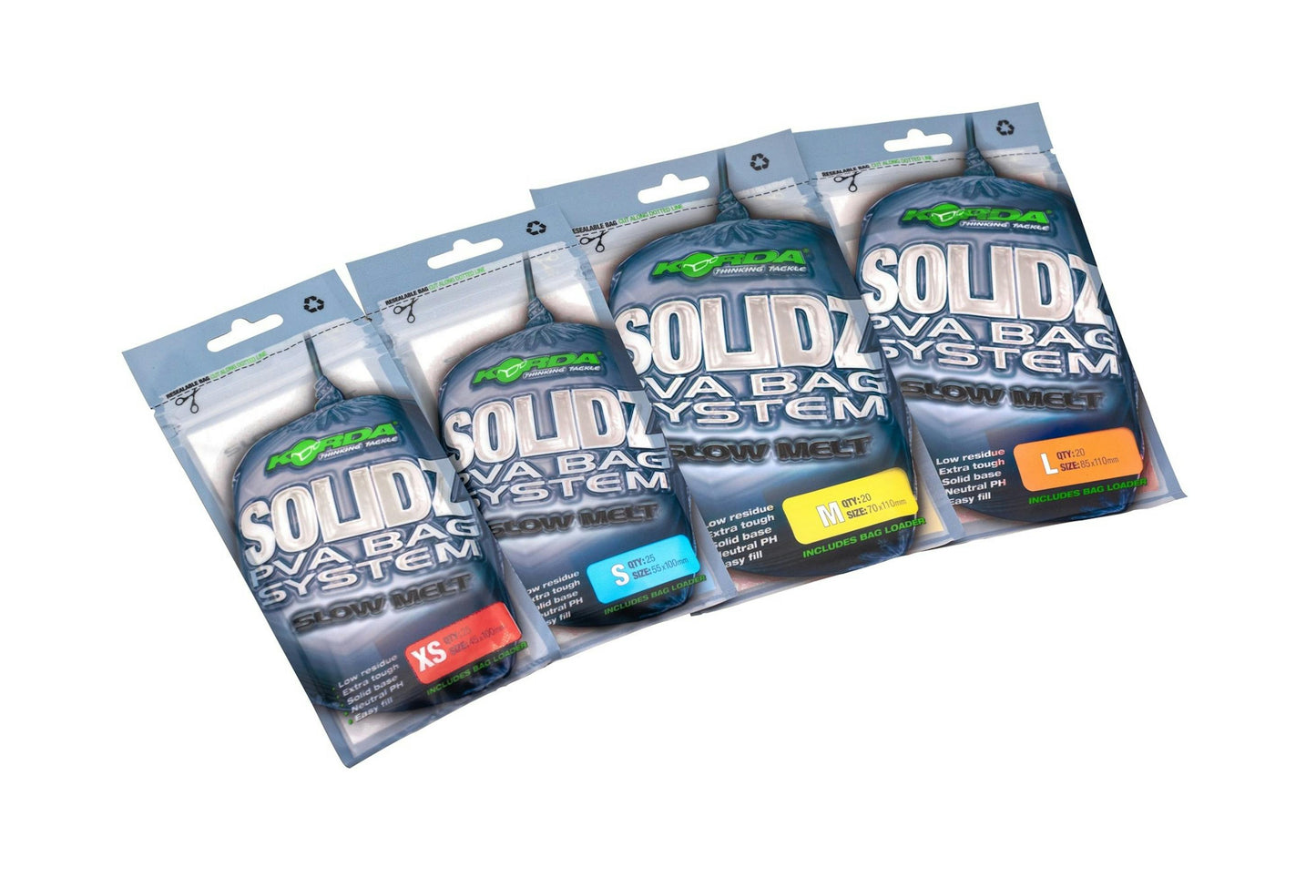 KORDA SOLIDS SLOW MELT PVA BAGS
