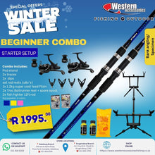 Beginner combo pod +2 rods + 2 reels+ bait - Western Accessories