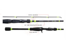 Bass Rod Sensation GTX 7FT MH Chartreuse Casting