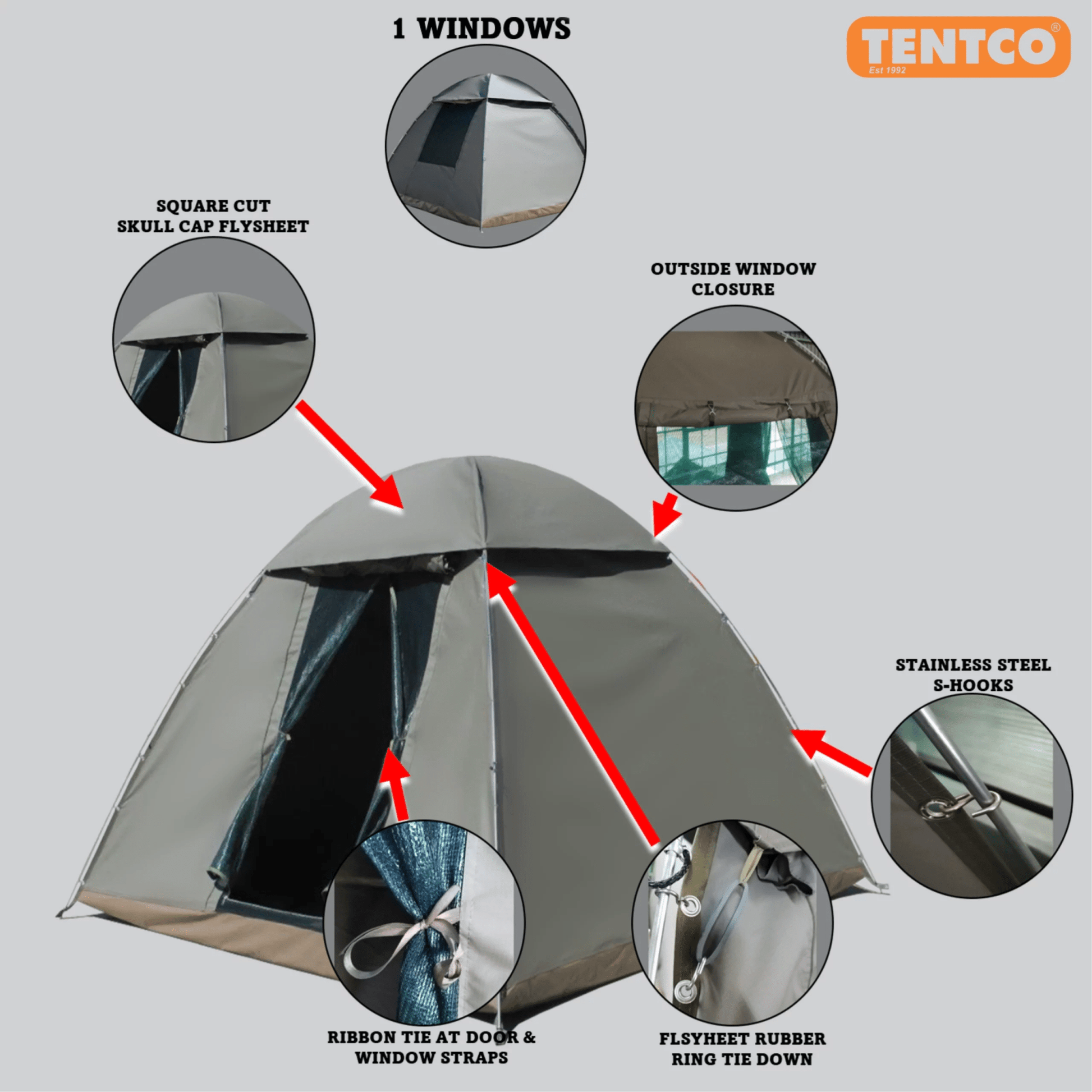TENT DOME SAVANNAH 4 - Tentco - Western Accessories