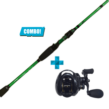 Waft Emerald 7ft Medium Heavy + Sappire 200 Baitcaster combo - Western Accessories
